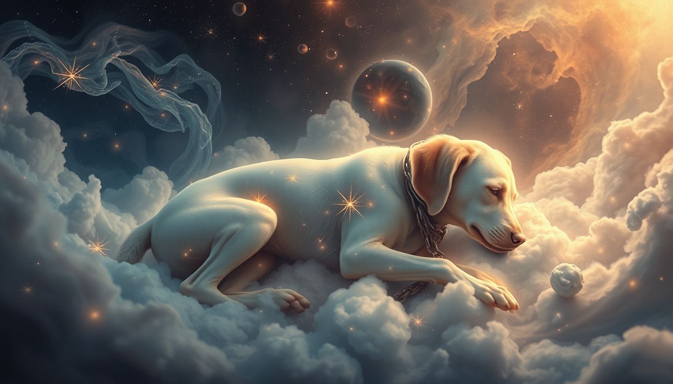 Ein kranker Kettenhund im Traum symbolisiert innere Verletzlichkeit.