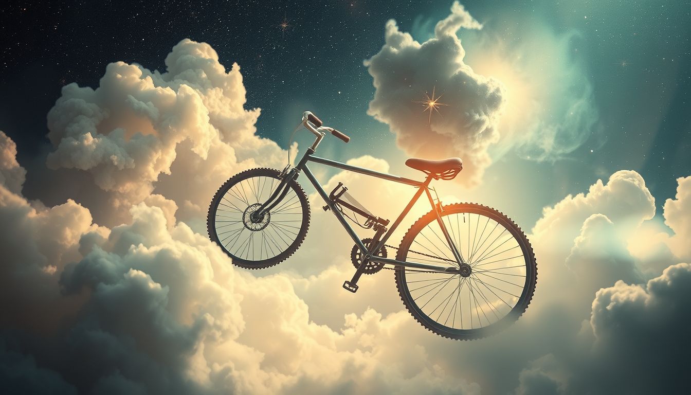 Ein kaputtes Fahrrad im Traum symbolisiert vorübergehende Lebenshindernisse.