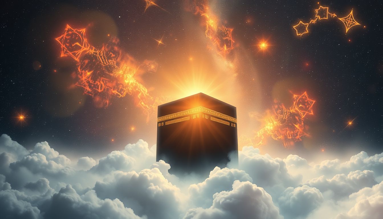 Vor der Kaaba zu beten symbolisiert spirituelle Sehnsucht und Reue.