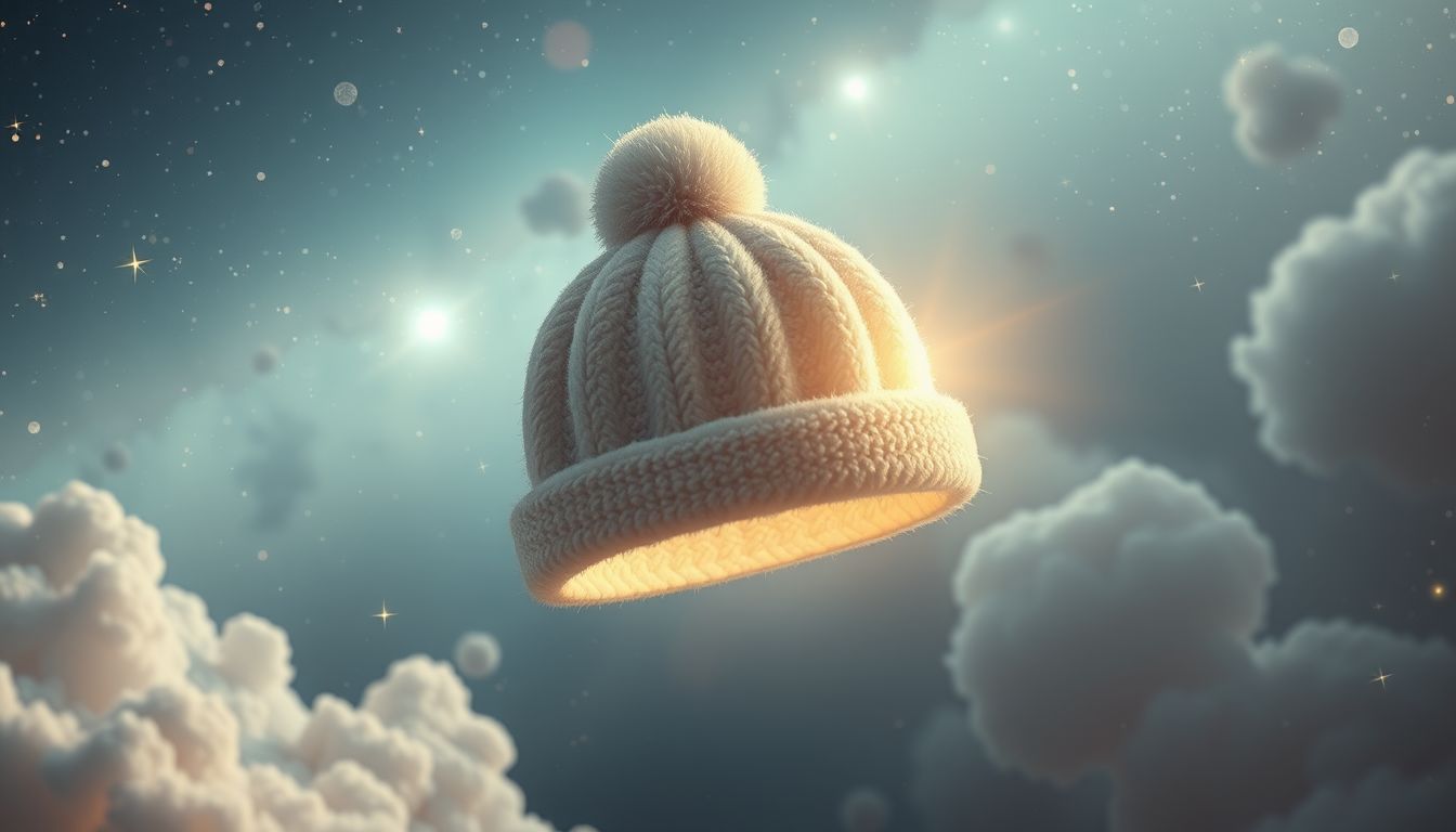 Eine perfekt sitzende Pomponmütze symbolisiert Selbstakzeptanz und Harmonie.