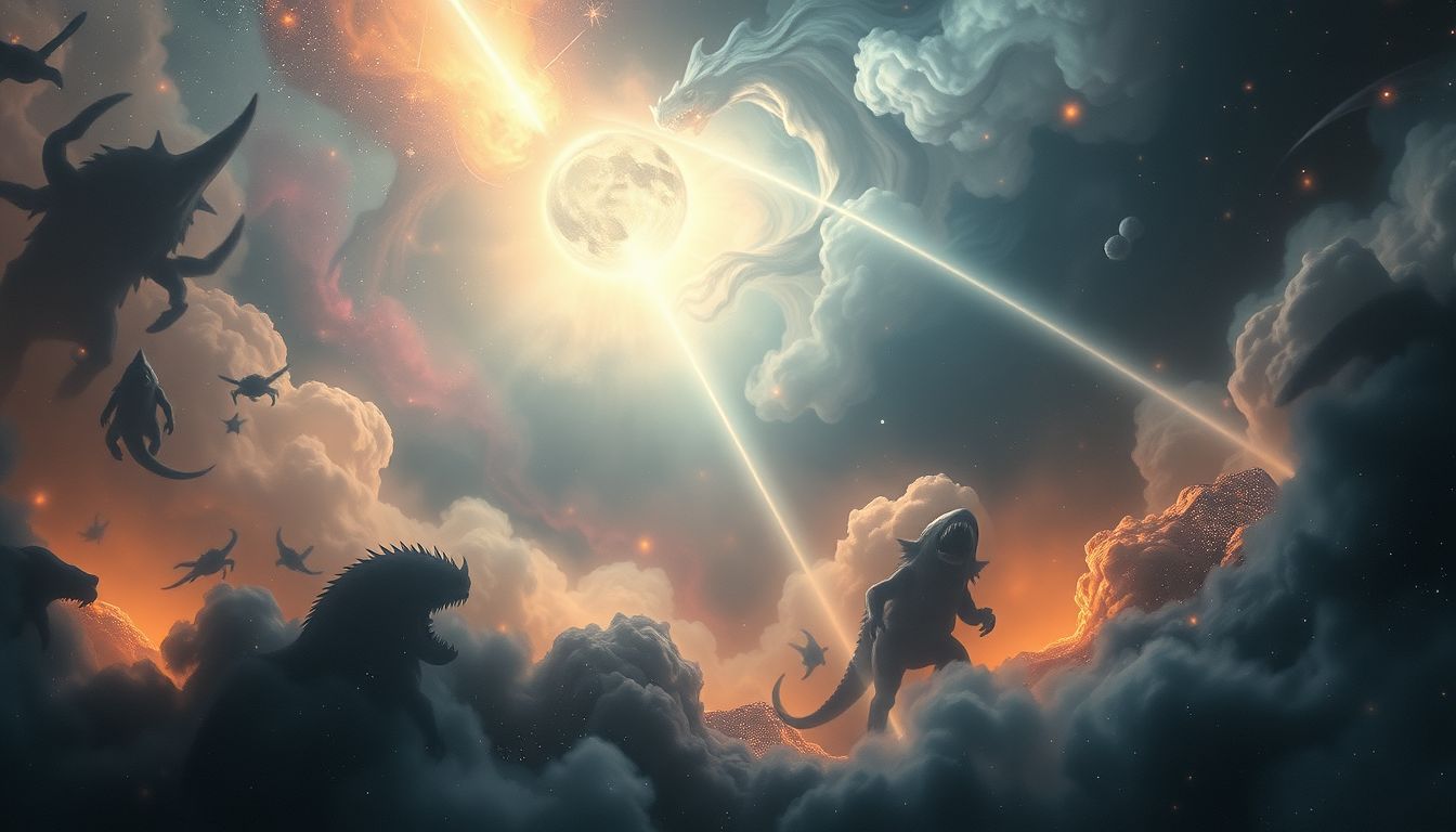 Im Traum auf Monster schießen symbolisiert innere Ängste und Überwindung.