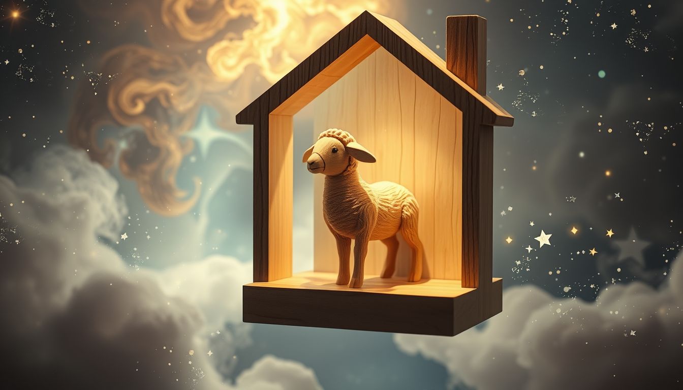 Ein Holzschaff im Haus symbolisiert innere Stärke und Sicherheit.