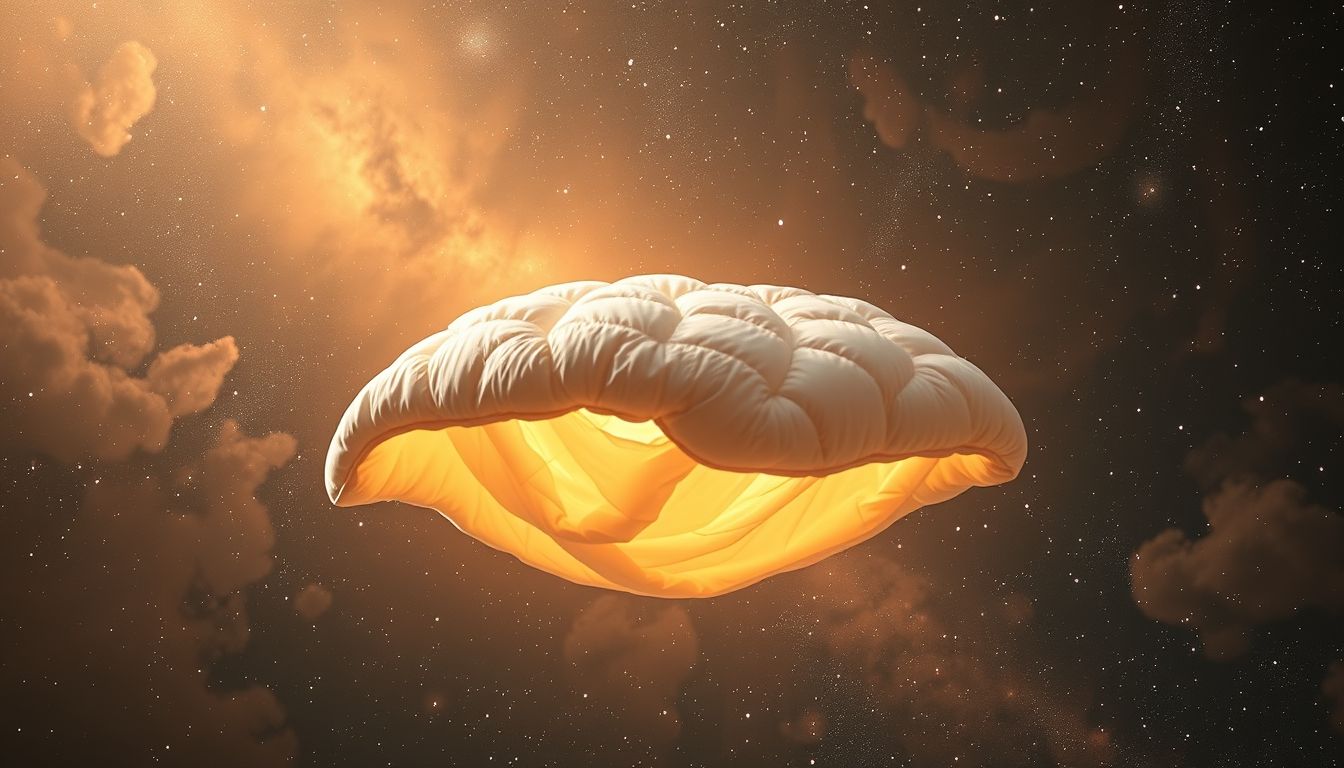 Eine Daunendecke im Traum symbolisiert Geborgenheit und Schutz.