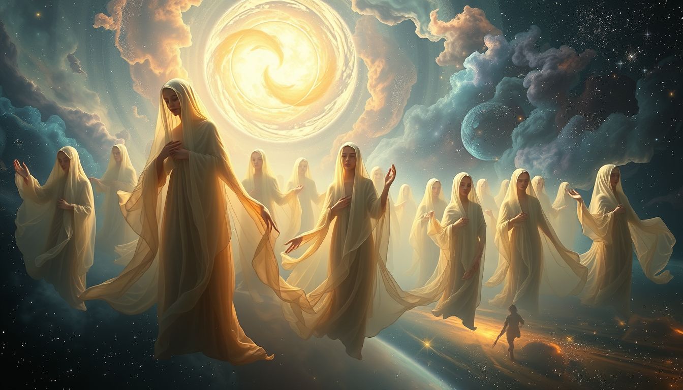 Viele Frauen mit Tschador symbolisieren Schutz und kulturelle Identität im Traum.