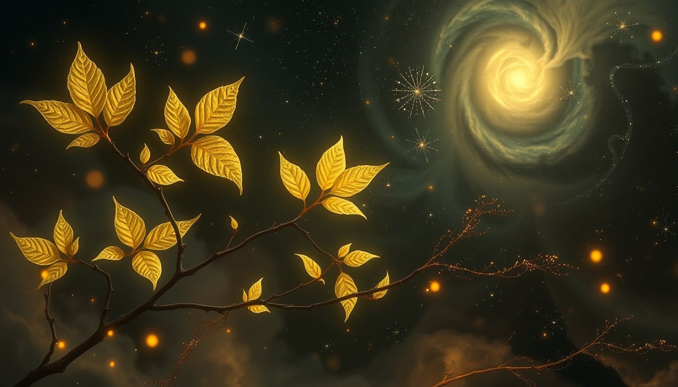 Cascara Sagrada symbolisiert in dunkler Umgebung verborgene Heilungskräfte.