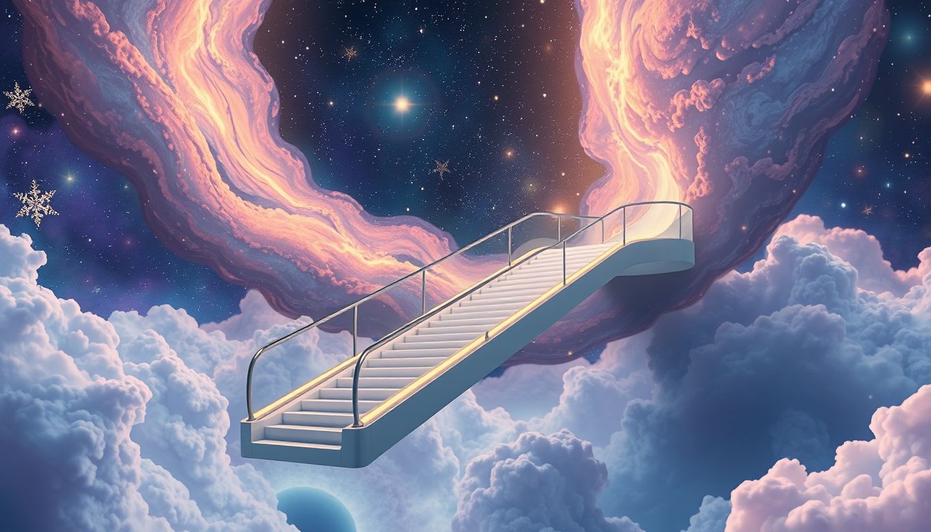 Eine Rolltreppe wird zur Rutsche – unerwartete Lebensveränderung.