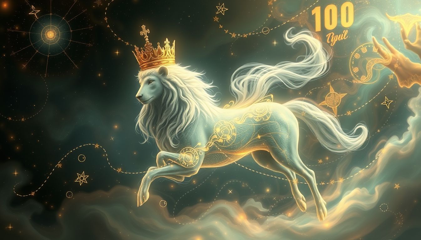 Ein König als Tier symbolisiert Machtwandel und innere Transformation.