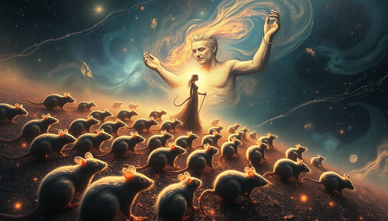 Der Tod des Rattenfängers symbolisiert das Ende von Verlockungen.