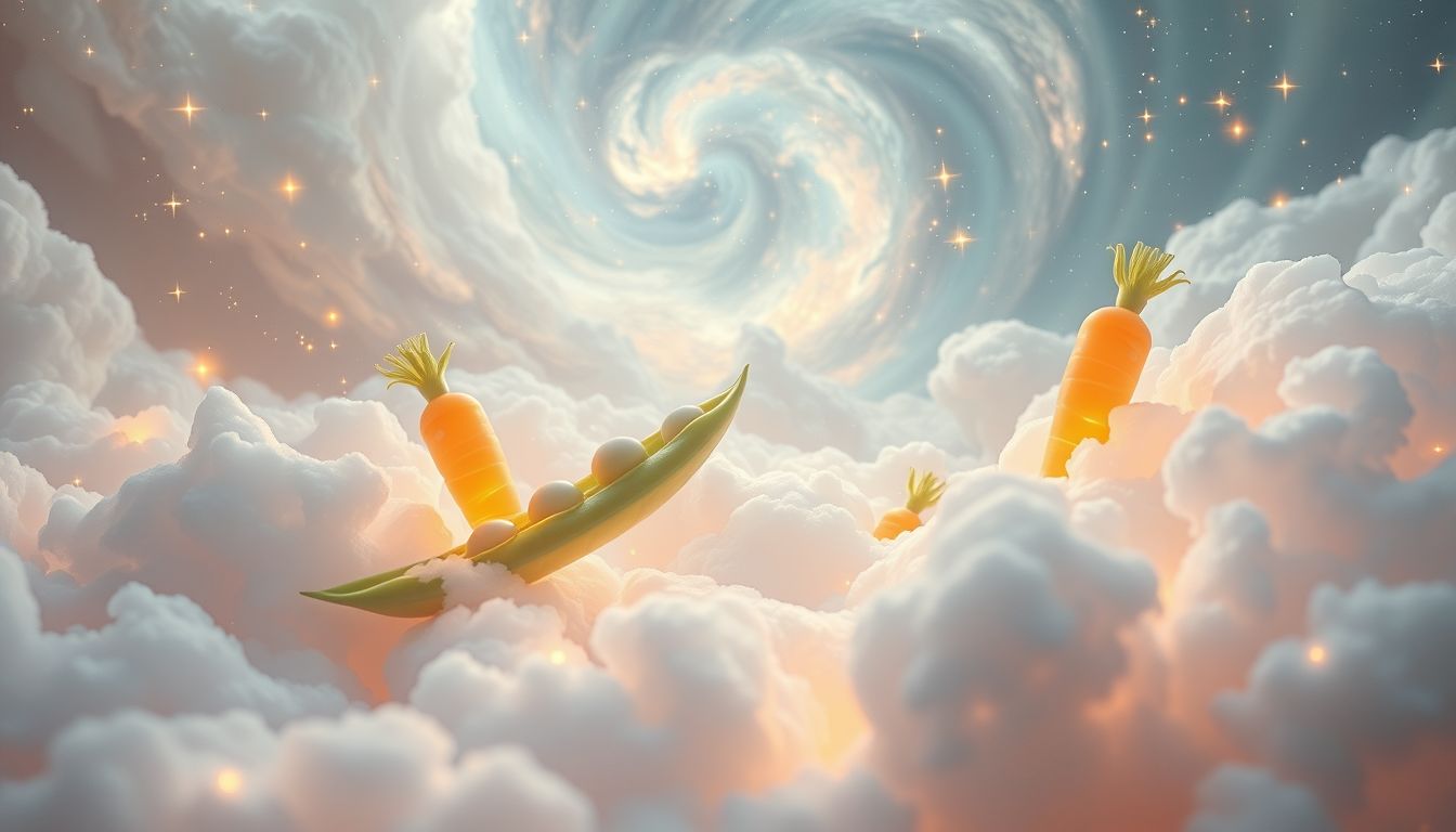 Traum 24: Erbsen und Karotten symbolisieren Harmonie und Wachstum im Leben.