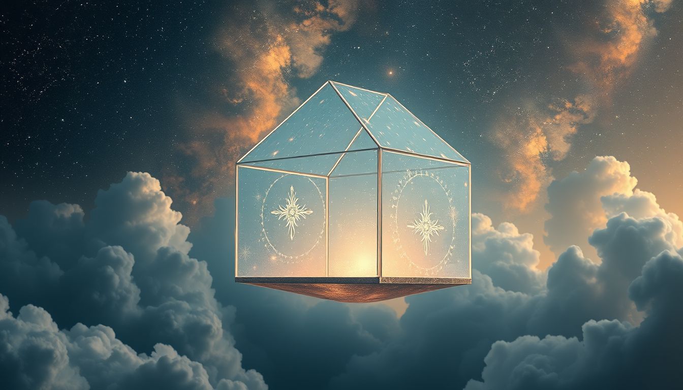 Ein Haus aus Glas symbolisiert Offenheit, aber auch Verwundbarkeit im Traum.