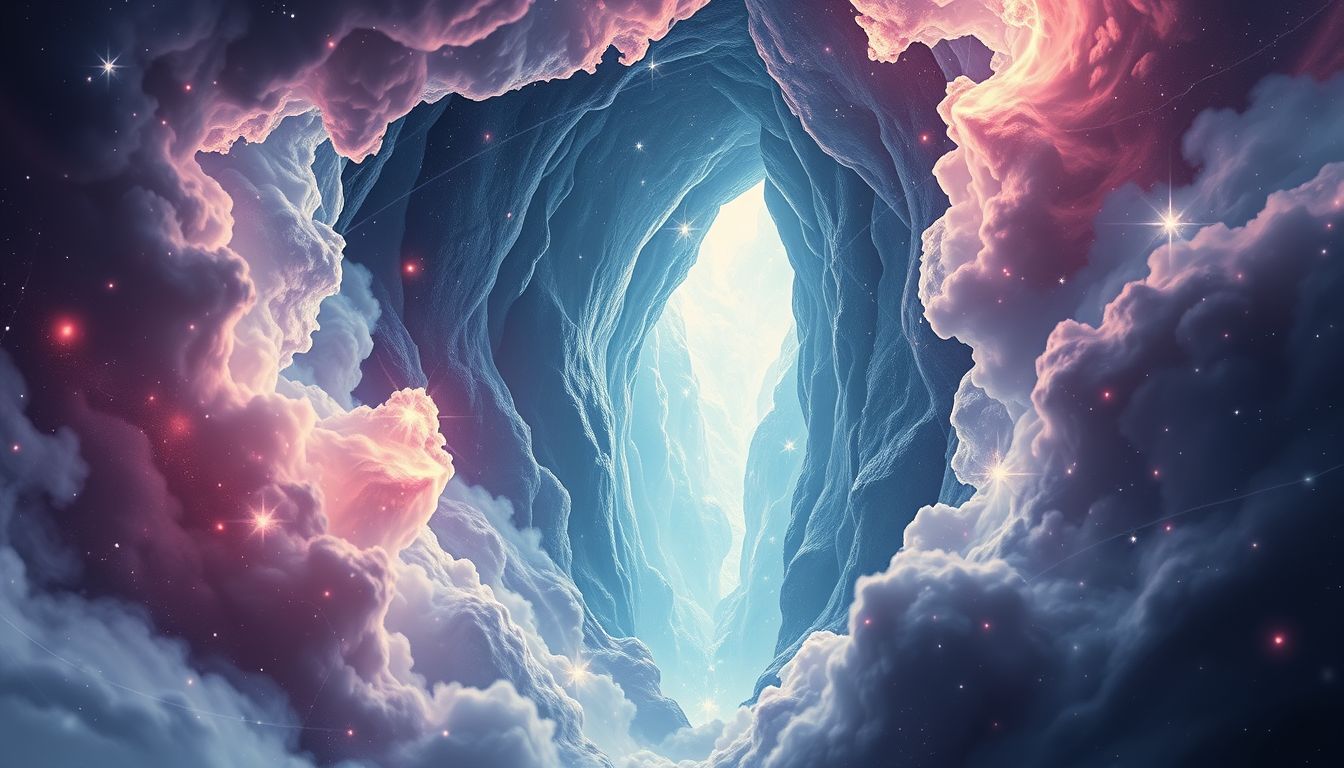 Eine Gletscherspalte im Traum symbolisiert oft verborgene Ängste.