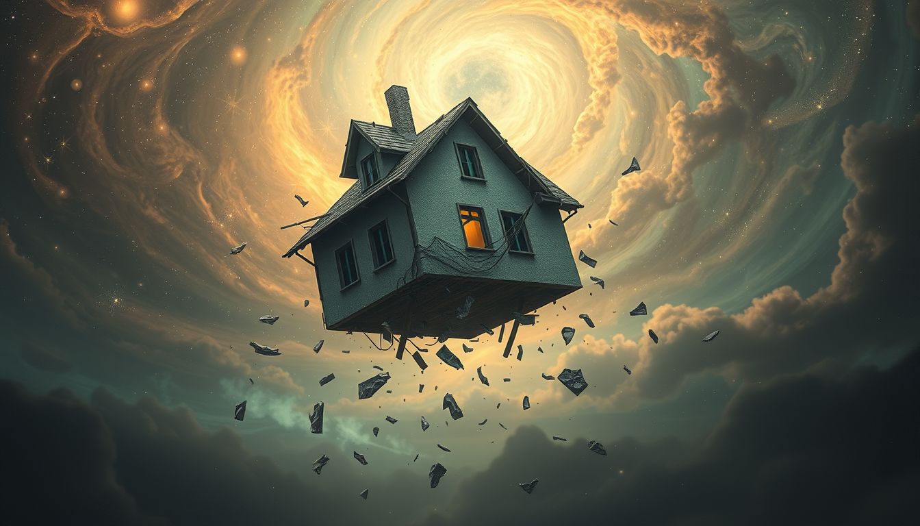 Ein baufälliges Haus im Traum symbolisiert innere Unsicherheit und Angst.