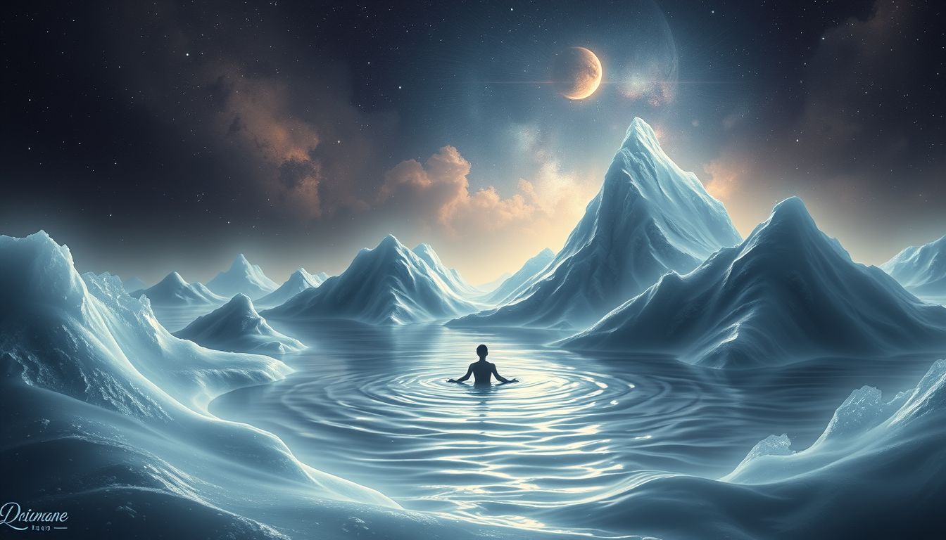 Träumen von Messner im Wasser symbolisiert emotionale Herausforderungen und Reinheit.
