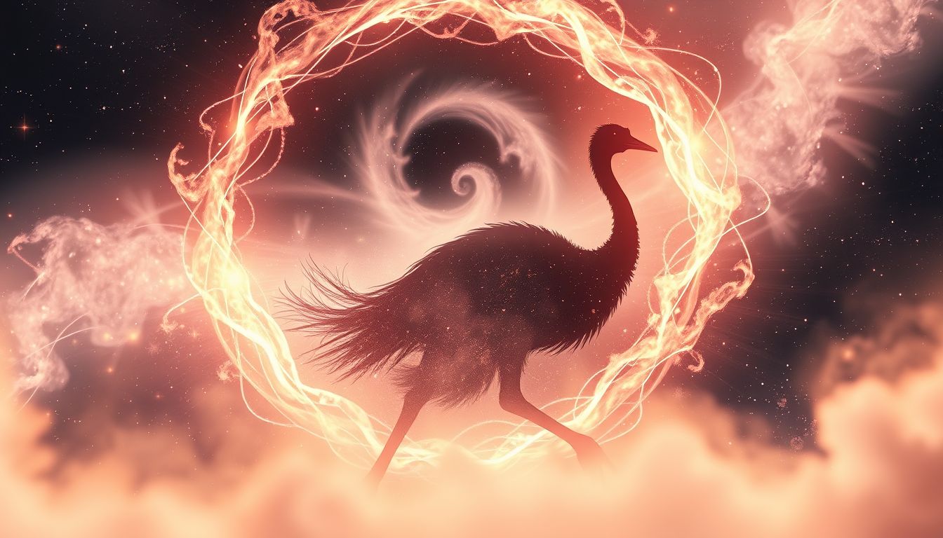 Einem weglaufenden Emu zu folgen symbolisiert Flucht vor Problemen.