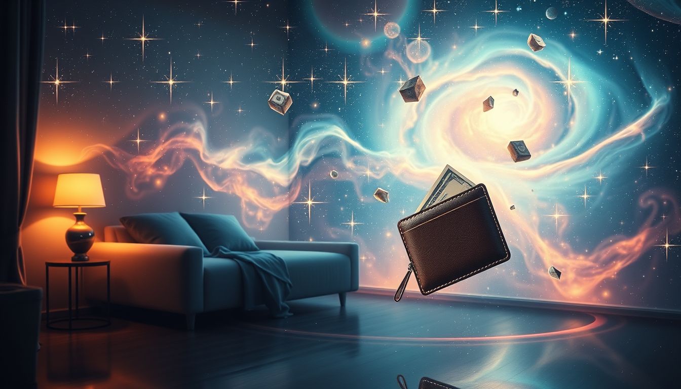 Der Verlust der Geldbörse im Zuhause symbolisiert innere Unsicherheit.