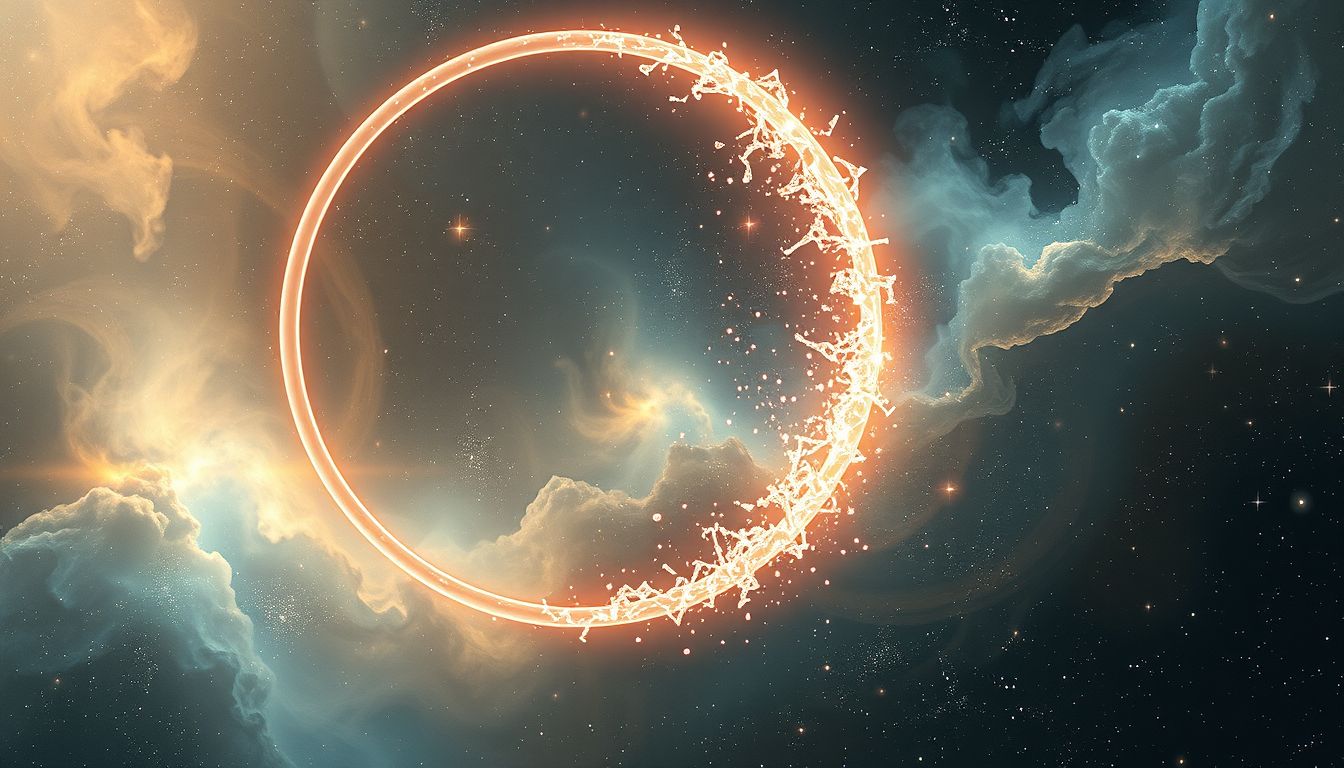 Ein zerbrochener Hula-Hoop-Reifen symbolisiert zerplatzte Hoffnungen.