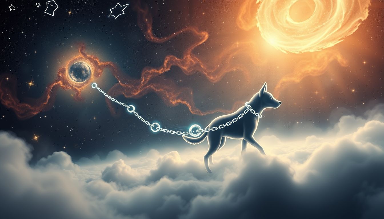 Ein Kettenhund im Traum symbolisiert Kontrollbedürfnis und Schutzinstinkt.