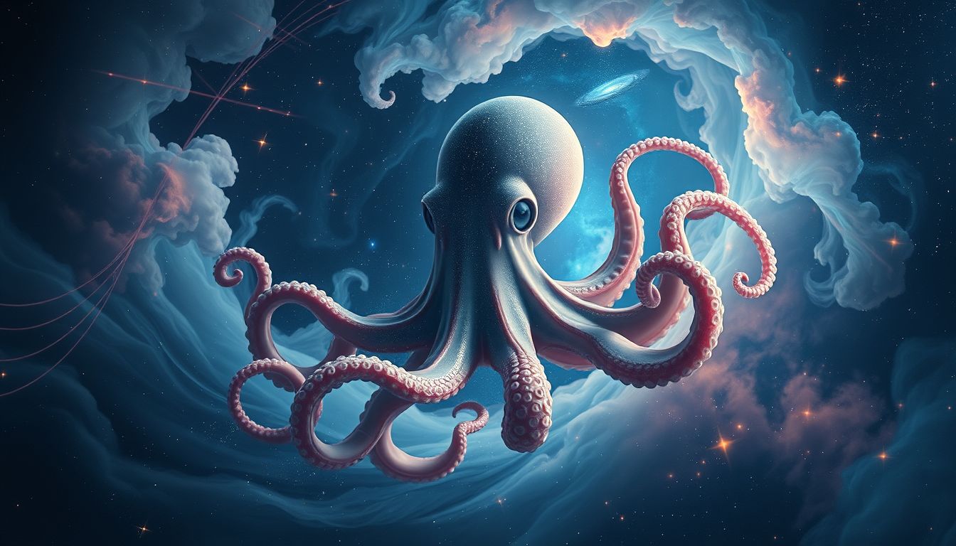 Ein Tarn-Krake symbolisiert verborgene Gefühle und Anpassungsfähigkeit im Traum.