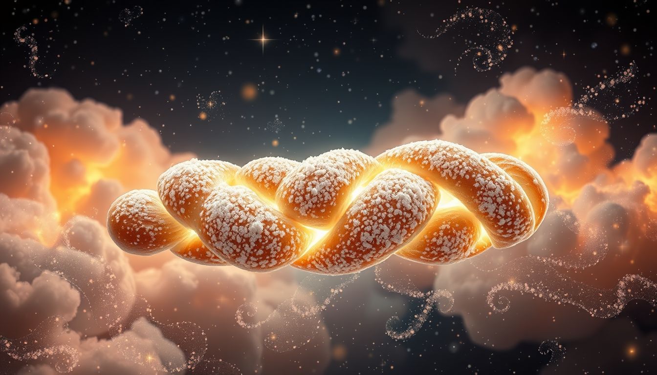 Ein Hefezopf im Traum symbolisiert oft Freude und Gemeinschaft.
