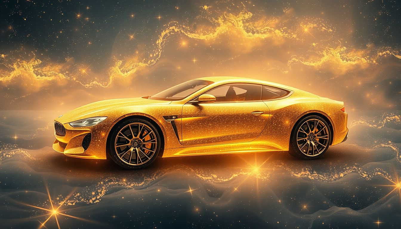 Ein Luxusauto im Traum symbolisiert oft materiellen Erfolg und Status.