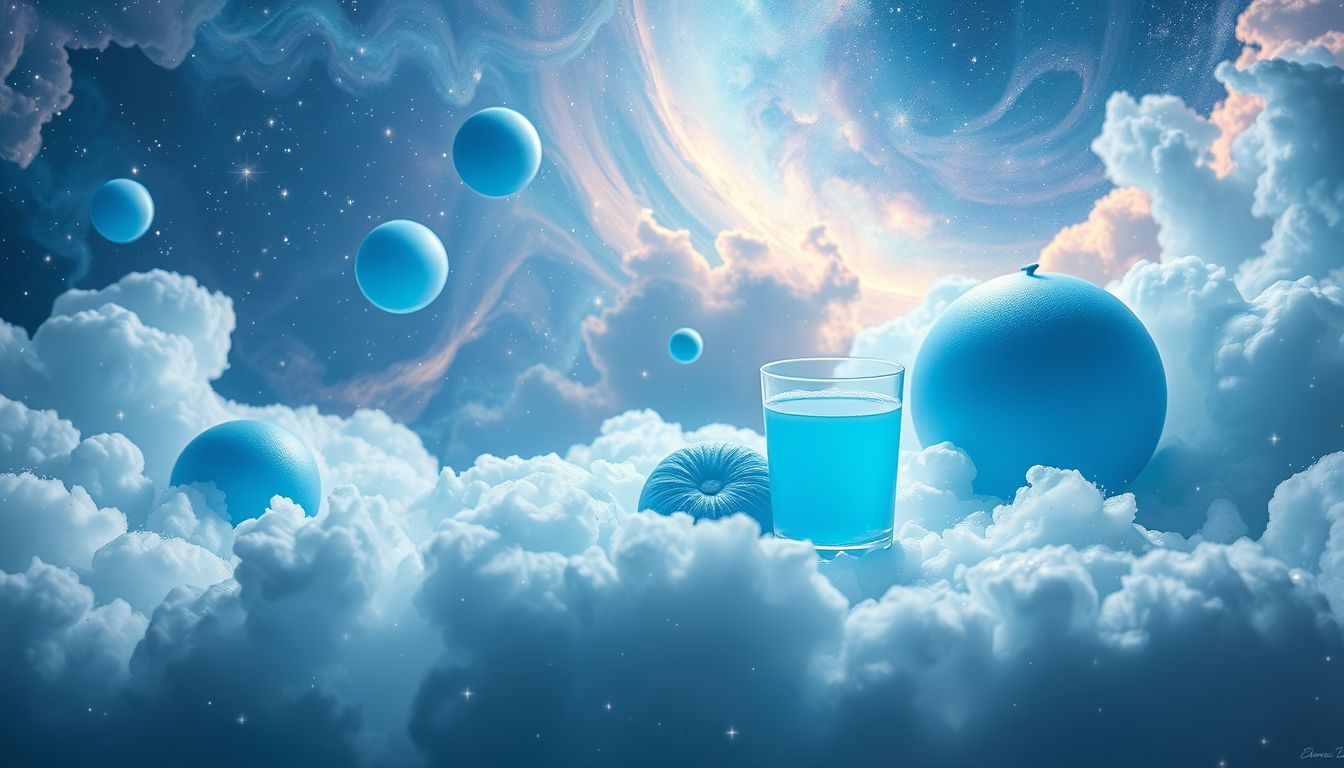Blaue Lebensmittel im Traum symbolisieren seltene, mystische Erfahrungen.