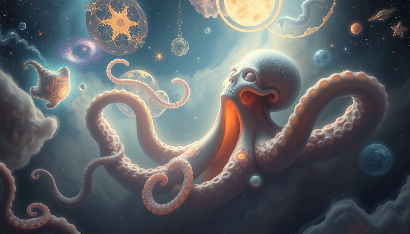 Ein erdrückender Krake im Traum symbolisiert seelischen Druck.