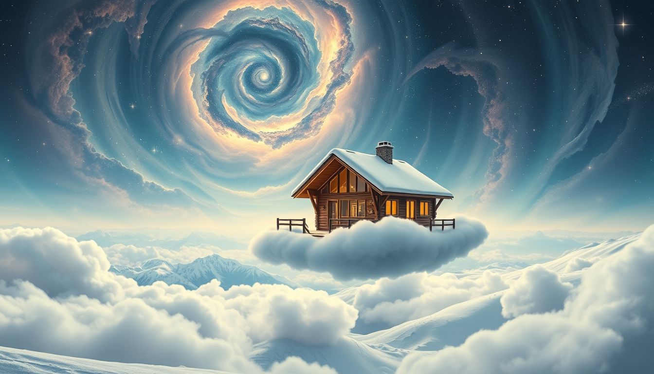 Eine Skihütte im Traum symbolisiert Ruhe und Rückzugsort.