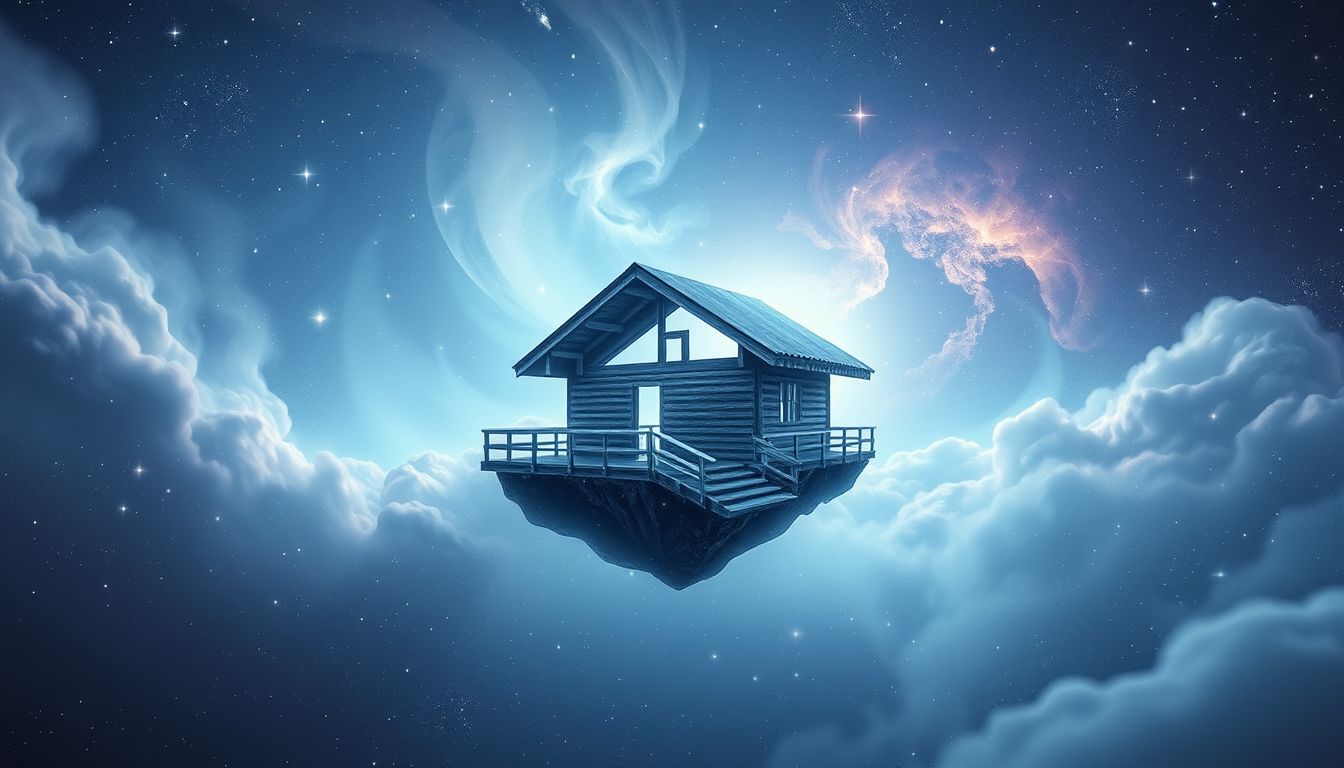 Eine verlassene Skihütte symbolisiert oft Einsamkeit und innere Kälte.