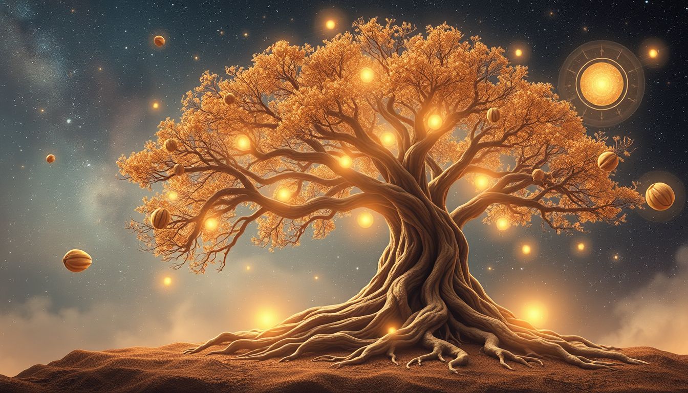 Ein Nussbaum im Traum symbolisiert tiefe familiäre Verbundenheit und Schutz.