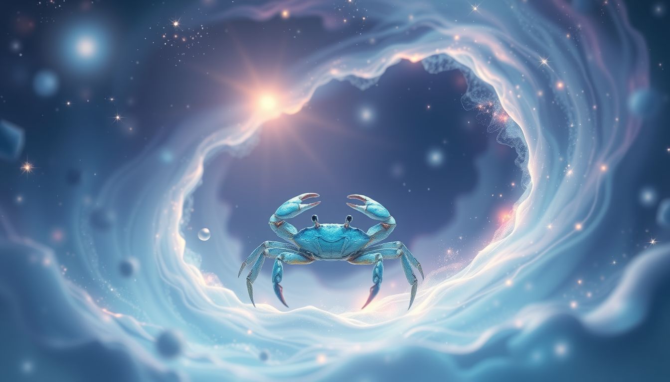 Der Traum von einer blauen Krabbe symbolisiert tiefes intuitives Gleichgewicht.