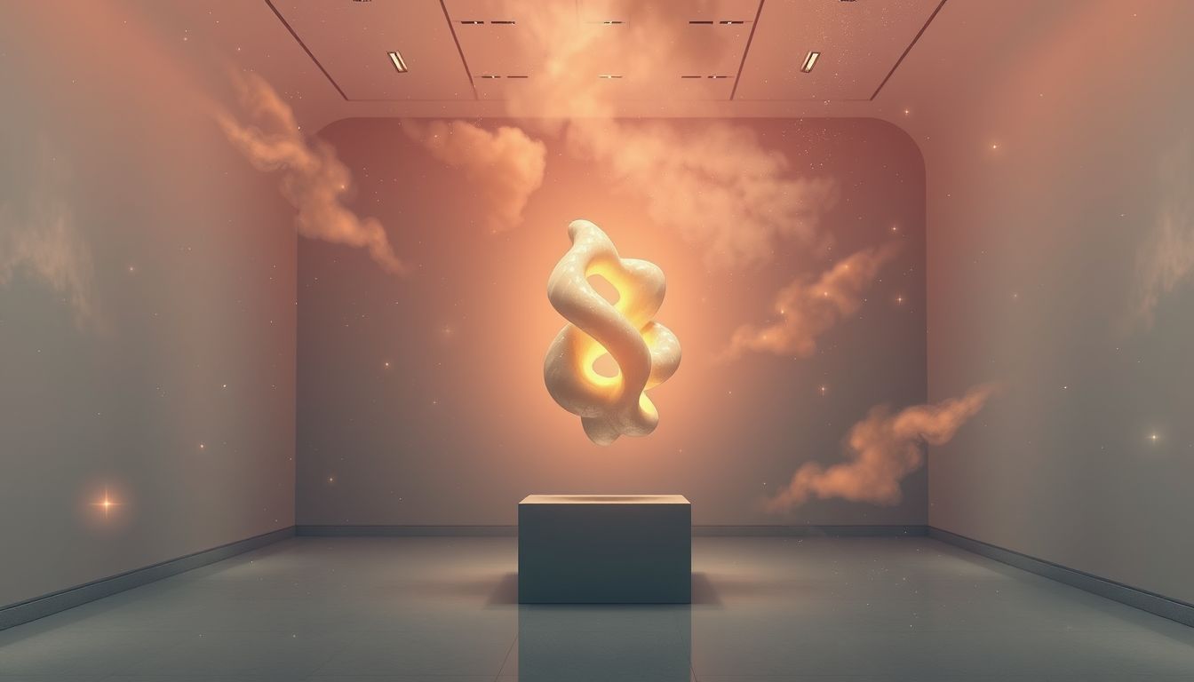 Ein Museums-Skulptur-Traum symbolisiert innere Werte und Kunstbewusstsein.