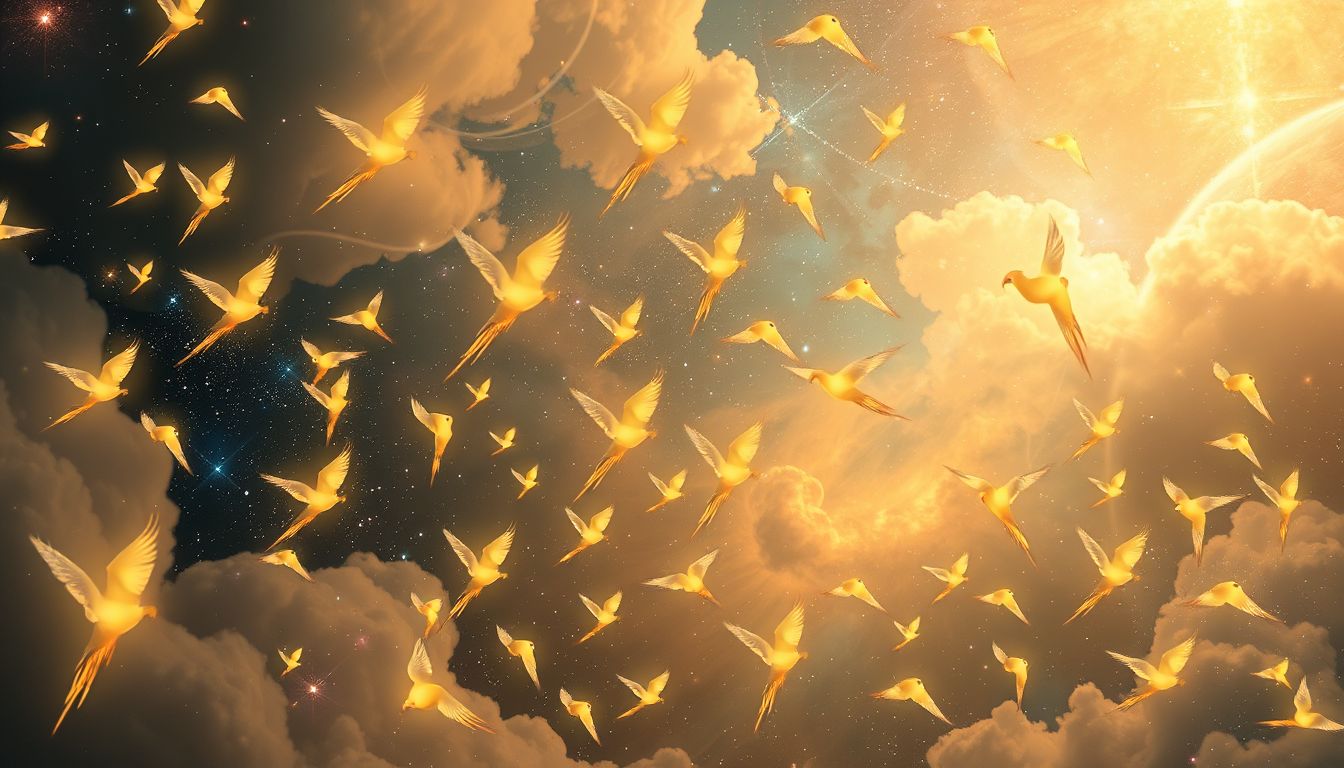 Viele Papageien im Traum symbolisieren soziale Vernetzung und Vielfalt.