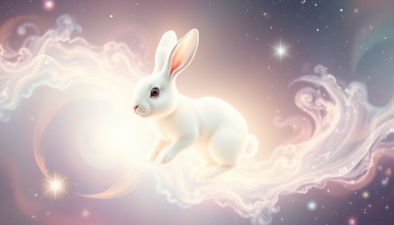 Ein weißer Hase symbolisiert im Traum oft Glück und Neubeginn.