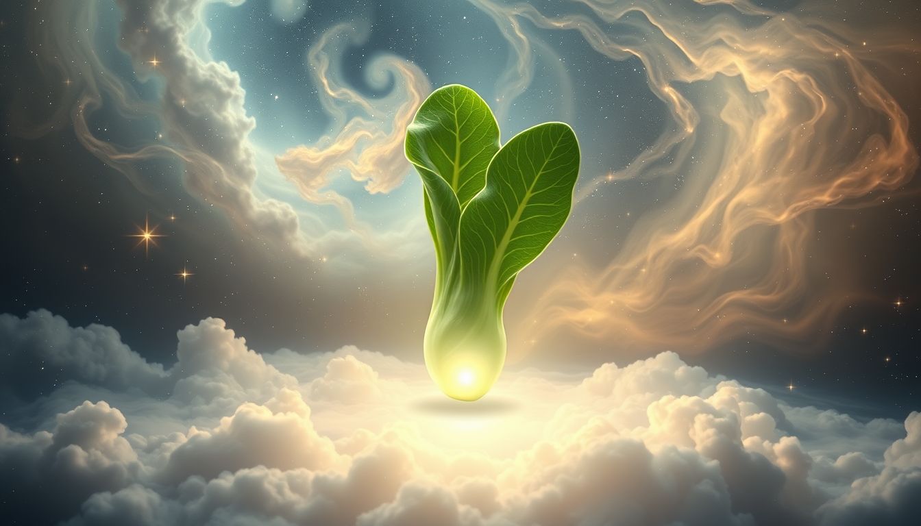 Ein einzelner frischer Endivienkopf symbolisiert Neuanfang und Reinheit.