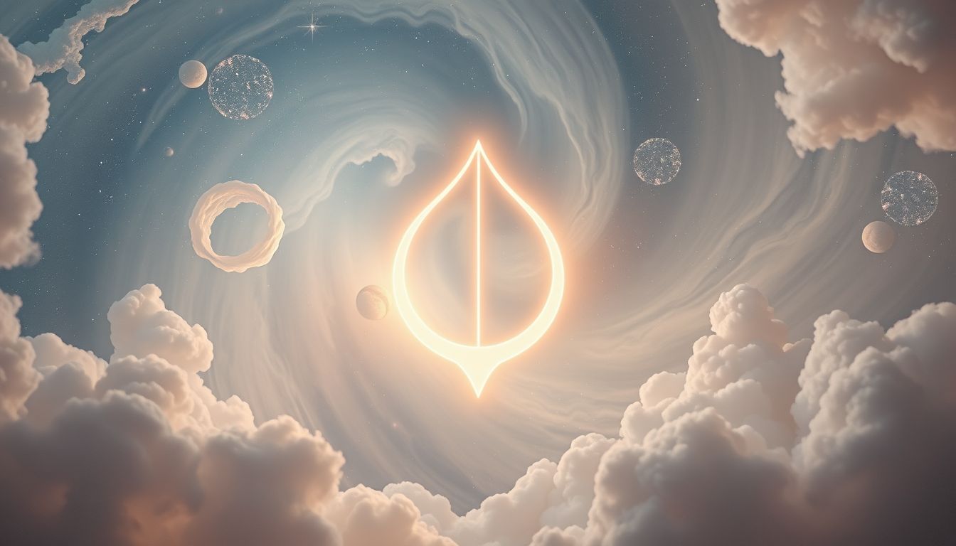 Eine Egge im Himmel symbolisiert göttlichen Schutz und Führung.