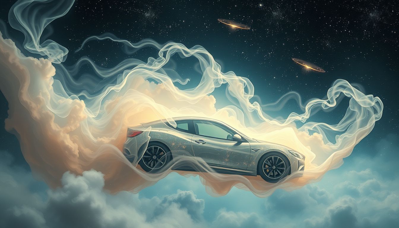 Im Auto gefangen symbolisiert oft Kontrollverlust im Traum.