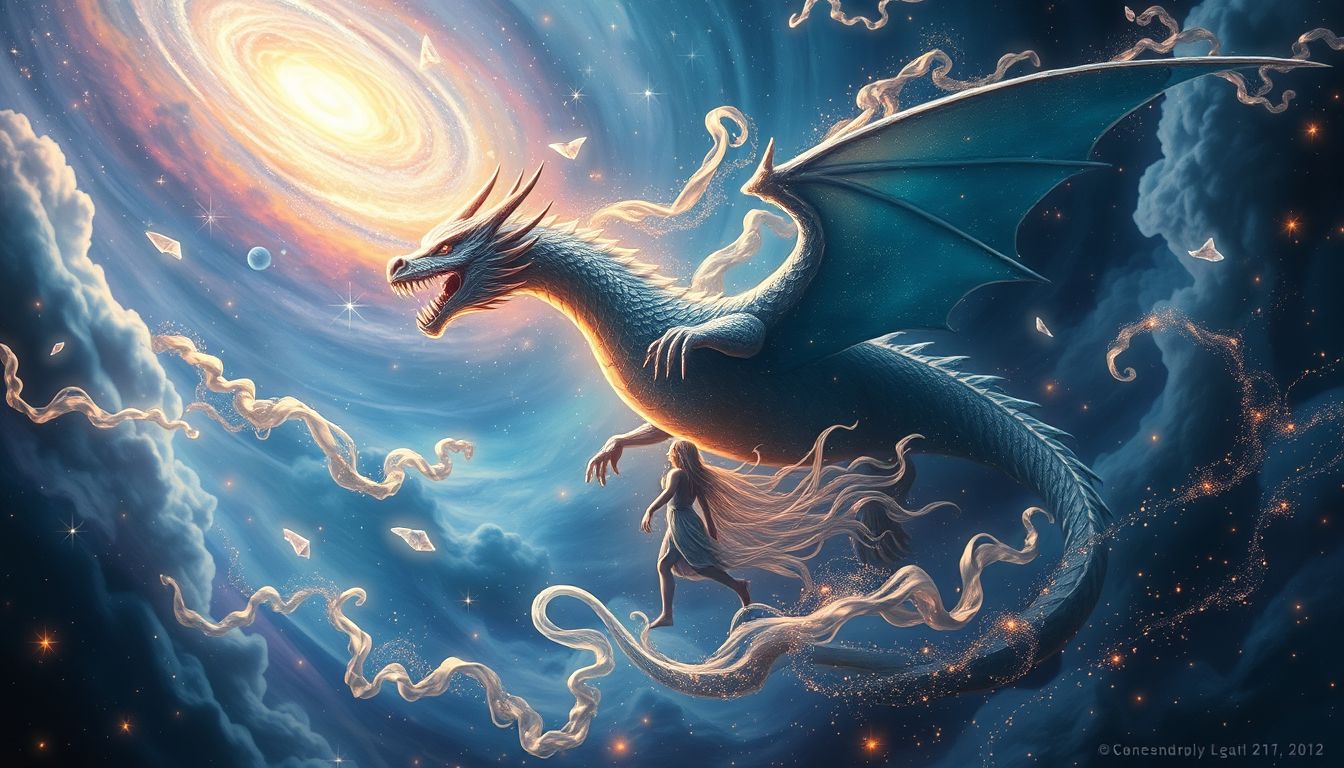 Das Sich-Verwandeln in einen Drachen symbolisiert innere Kraftentfaltung.