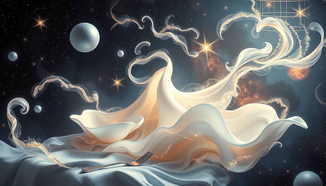 Ein luxuriöses Mahl im Traum symbolisiert oft Erfolg und Wohlstand.