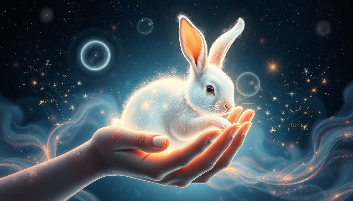 Im Traum Hasen streicheln symbolisiert liebevolle Nähe und Geborgenheit.