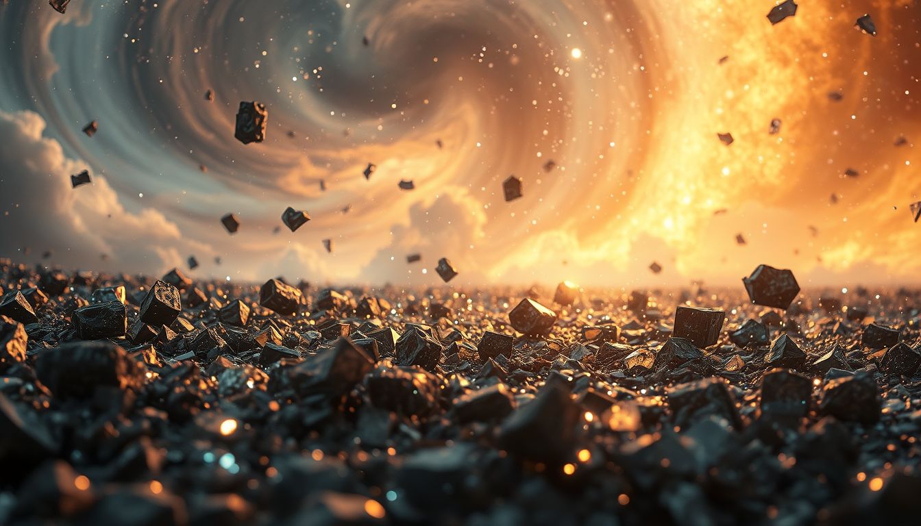 Glänzender Unrat im Traum symbolisiert verborgene verborgene Schätze und Chancen.