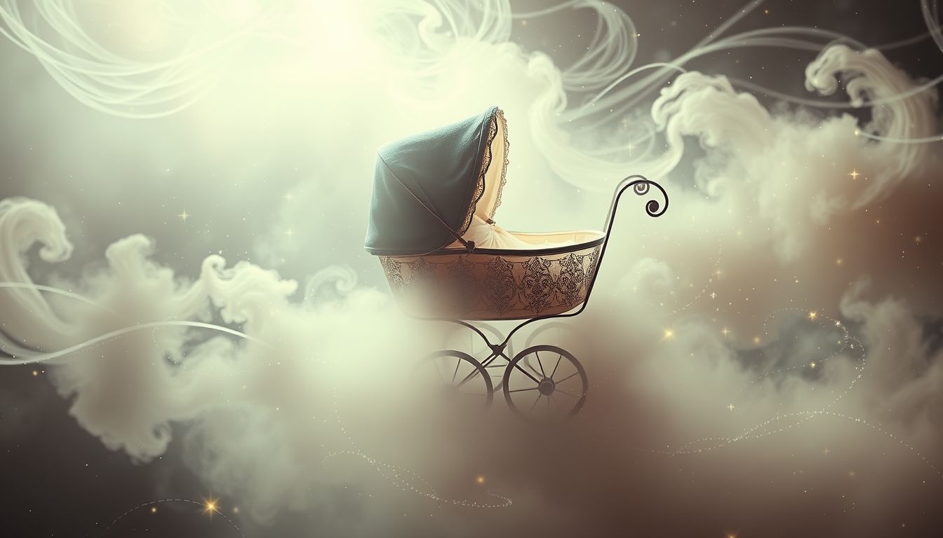 Ein alter Kinderwagen symbolisiert oft verpasste Chancen oder Nostalgie.