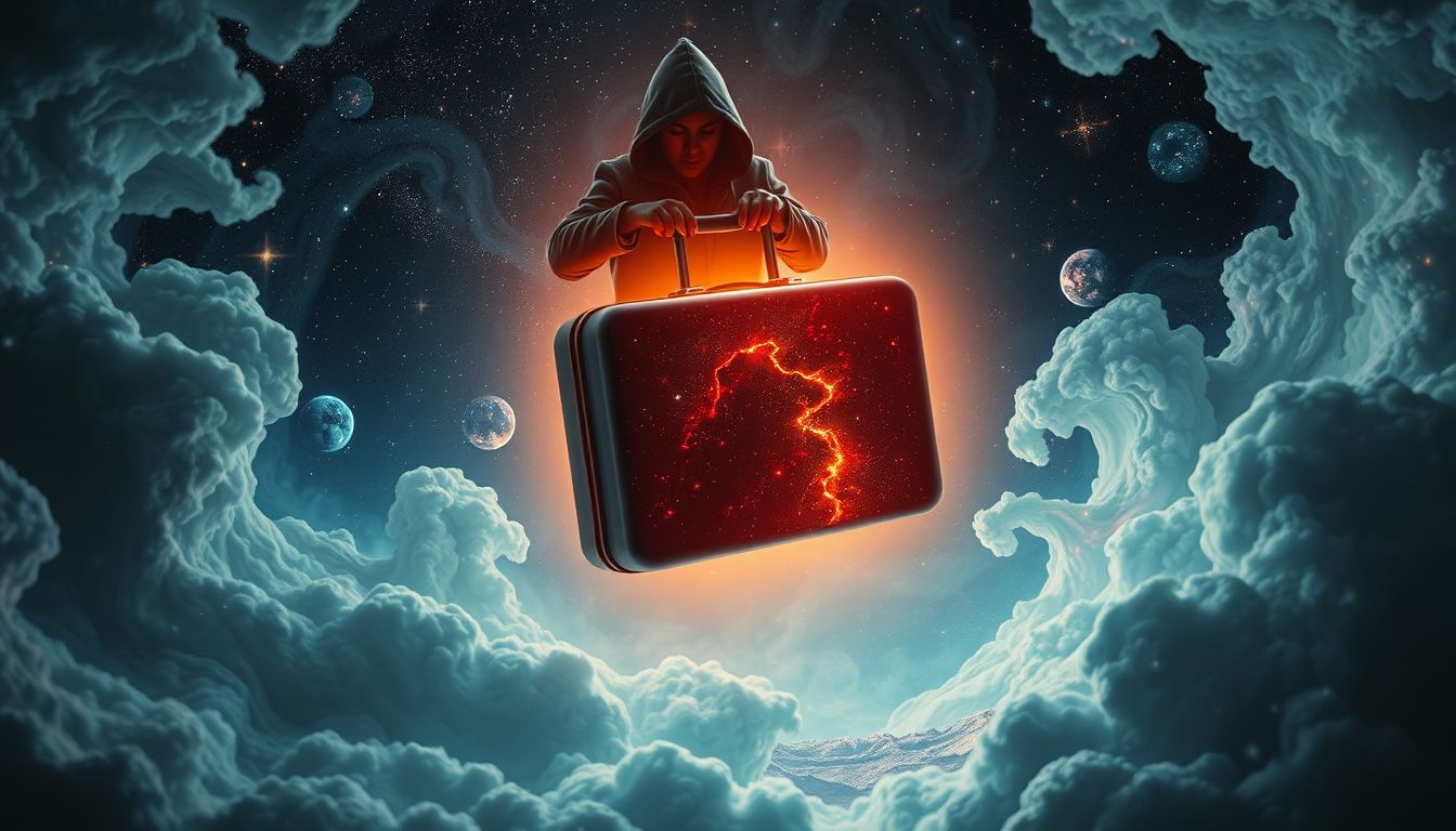 Das Stehlen einer Reisetasche symbolisiert Verlust von Kontrolle und Vertrauen.
