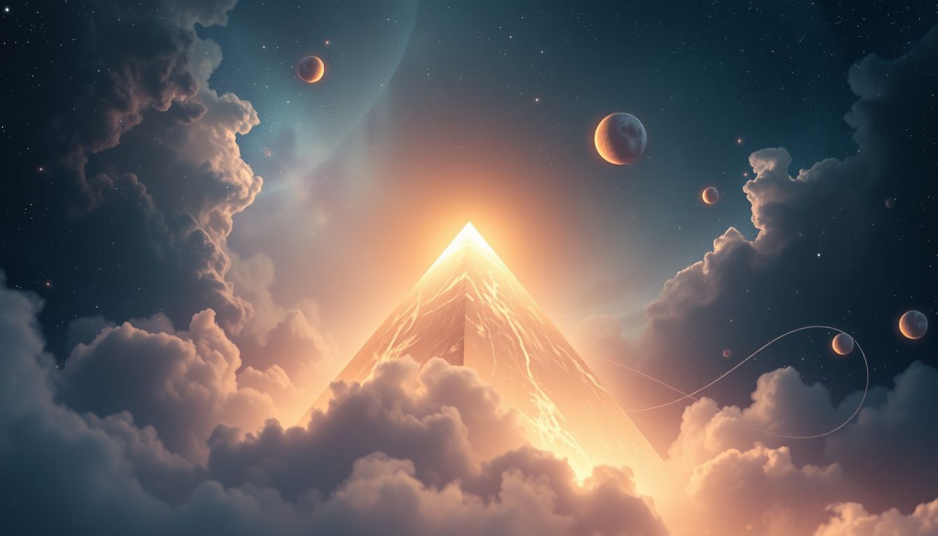 Der 16. Traum deutet auf Veränderung an einer pyramidenförmigen Kante hin.
