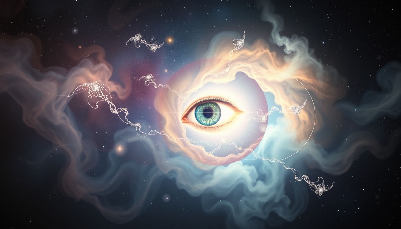 Das einzelne Auge symbolisiert klare Intuition und tiefes Wahrnehmungsvermögen.