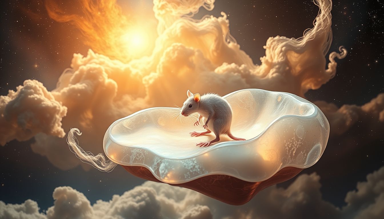 Eine nagtende Ratte symbolisiert verborgene Sorgen und inneren Ärger.