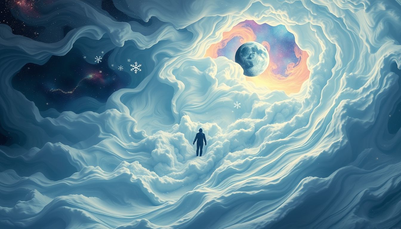 Träume von tiefem Schnee symbolisieren oft innere Überforderung und Angst.