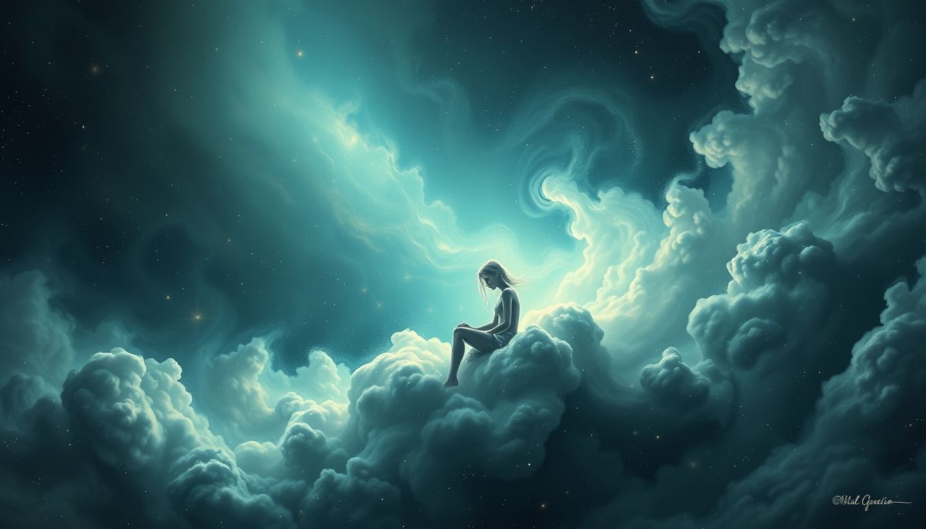 Ein weinender Einsiedler symbolisiert oft innere Traurigkeit und Einsamkeit.