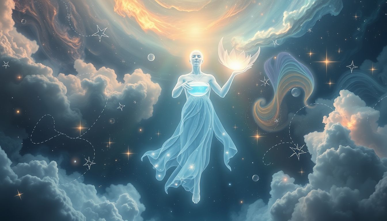 Ein Wassermann, der hilft, symbolisiert Unterstützung bei emotionalen Herausforderungen.