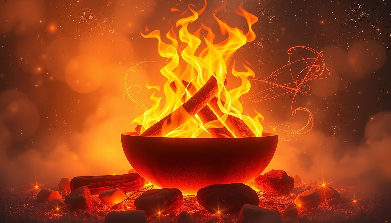 Ein Feuerkübel im Sommer symbolisiert leidenschaftliche Lebensfreude und Energie.