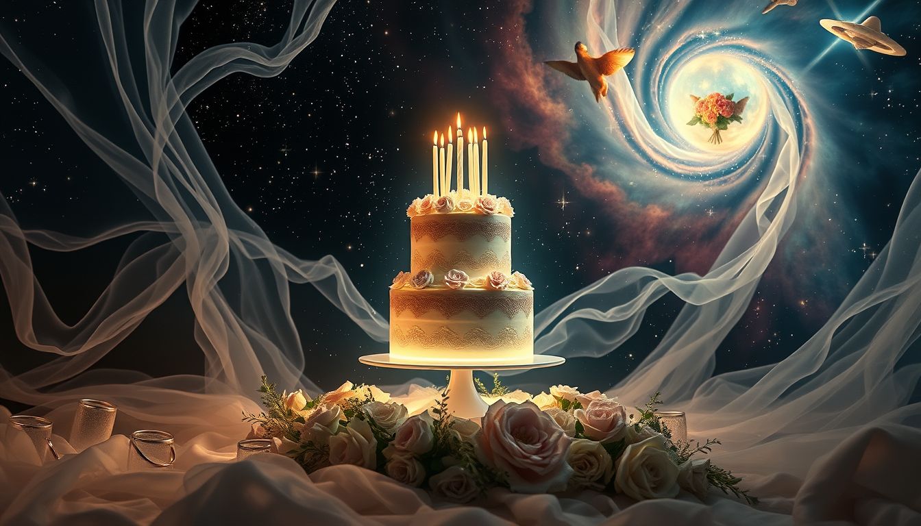 Eine Hochzeitstorte im Traum symbolisiert oft neue Lebensabschnitte.